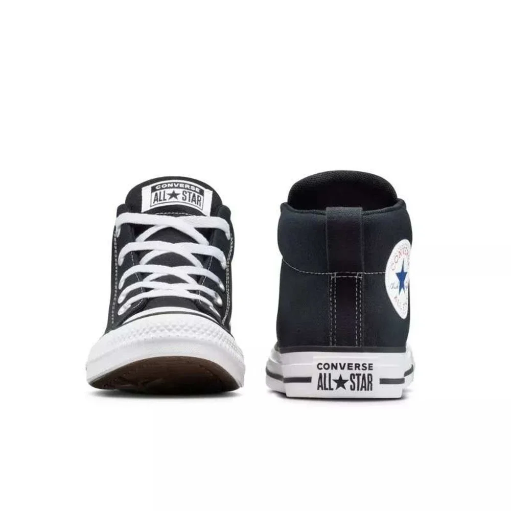 Big Boys Sneakers by Converse Black Mid Top Size 5.5 New With Tags
